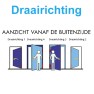 Nemef 669 paniekslot - DR. 3 - doornmaat 60 PC 72 - voorplaat rechthoekig 20x235 mm - EN179