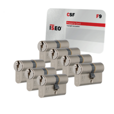 Iseo F9 cilinder met kerntrekbeveiliging - SKG*** Nikkel (7x) Iseo F9 cilinder met kerntrekbeveiliging - SKG*** Nikkel (7x)