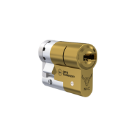 M&C Condor halve cilinder met kerntrekbeveiliging - messing - SKG*** M&C Condor halve cilinder met kerntrekbeveiliging - messing - SKG***
