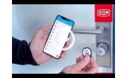 DOM Tapkey Pro knopcilinder - eenzijdige toegangscontrole met NFC/BLE - messing - SKG***