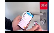 DOM Tapkey Pro knopcilinder - eenzijdige toegangscontrole met NFC/BLE - messing - SKG***